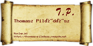 Thomasz Piládész névjegykártya
